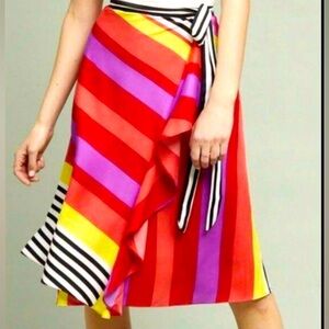 Gorgeous Ranna Gill for Anthropologie Multicolor Wrap skirt - XL